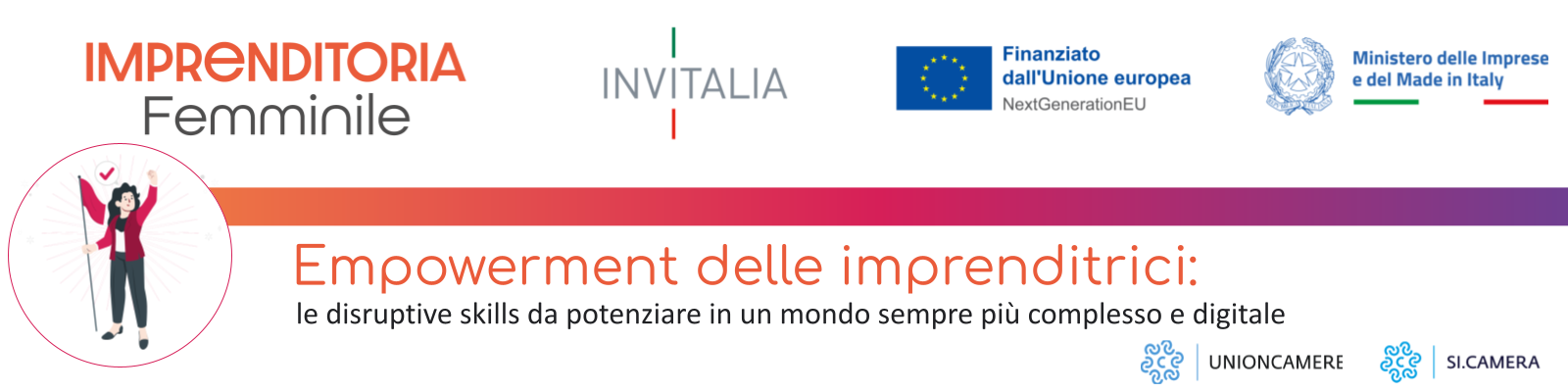 Banner empowermente delle imprese femminili