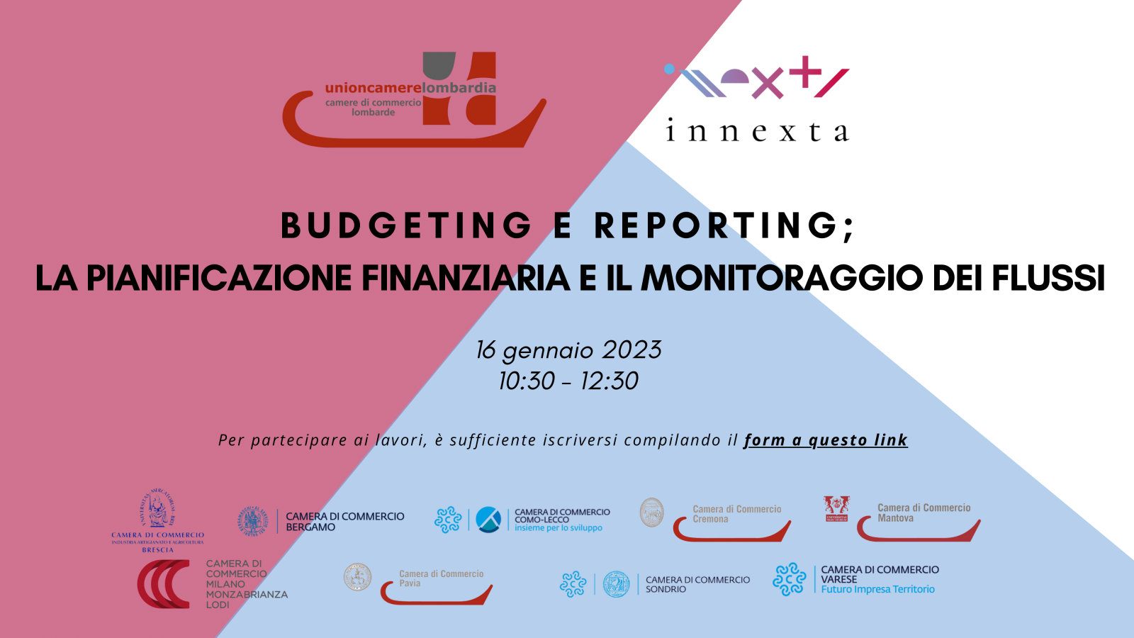 banner evento budgeting e reporting